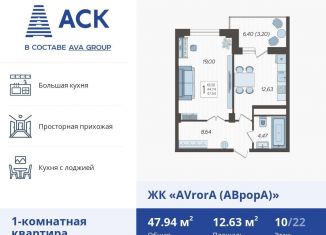 1-ком. квартира на продажу, 47.9 м2, Краснодар, улица Дзержинского, 95, улица Дзержинского