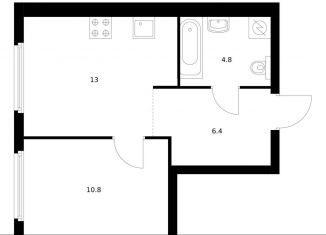 Продается однокомнатная квартира, 35 м2, Москва, ЖК Барклая 6