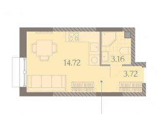 Продажа квартиры студии, 21.6 м2, Москва, проезд Воскресенские Ворота, метро Охотный Ряд