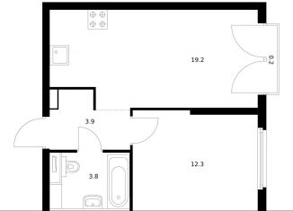 Продам 1-комнатную квартиру, 39.4 м2, Москва, ЖК Барклая 6