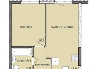 Продажа 1-ком. квартиры, 33 м2, Ижевск, ЖК Ежевика