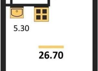 Продаю квартиру студию, 26.7 м2, Обь, Октябрьская улица, 5