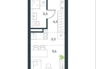 Продам квартиру студию, 20.7 м2, Москва, район Нагатино-Садовники, Нагатинская набережная, 10Ас3