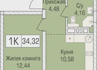 Продажа 1-комнатной квартиры, 34.3 м2, Новосибирск, площадь Ленина, Центральный район