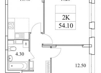Продаю 2-комнатную квартиру, 54.1 м2, Люберцы, жилой комплекс Облака 2.0, к1.2, ЖК Облака 2.0