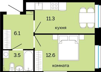 Продам однокомнатную квартиру, 33.5 м2, Пермский край, улица Куйбышева, 135