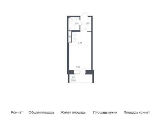 Квартира на продажу студия, 21.3 м2, Колпино, жилой комплекс Новое Колпино, к32