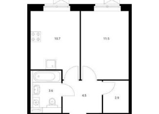 Продажа 1-ком. квартиры, 33.2 м2, Москва, Люблинская улица, 80к5, ЖК Люблинский Парк