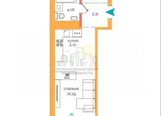 Продажа квартиры студии, 33.9 м2, Иркутск, Ленинский округ, Пулковский переулок, 30