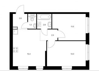 Продам 2-комнатную квартиру, 48.8 м2, Москва, метро Медведково