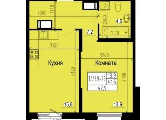 Продажа 1-комнатной квартиры, 42.9 м2, посёлок Парголово, Ольгинская дорога, 3/20