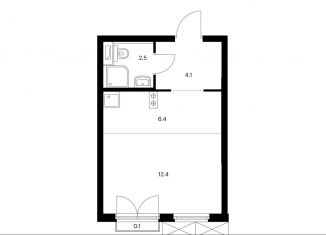 Продаю квартиру студию, 25.5 м2, Москва, жилой комплекс Руставели 14, к1/2, метро Дмитровская