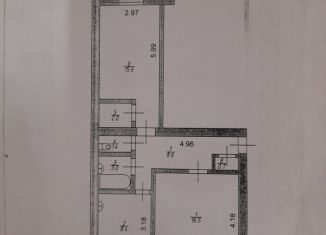 Продаю двухкомнатную квартиру, 56.4 м2, поселок городского типа Стекольный, Центральная улица, 5А