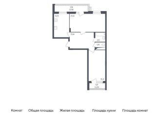 Продам 2-комнатную квартиру, 75 м2, посёлок Жилино-1, жилой комплекс Егорово Парк, к4