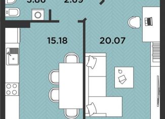 Продажа однокомнатной квартиры, 42.6 м2, Архангельск, Ленинградский проспект, 105