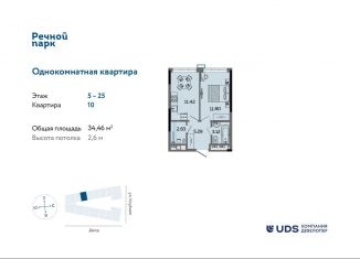 Продаю 1-комнатную квартиру, 34.5 м2, Ижевск, Ленинский район