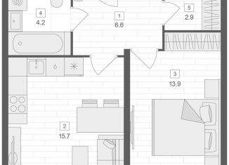 Продам 2-ком. квартиру, 43.5 м2, Москва, Верхняя Красносельская улица, 19с2, Верхняя Красносельская улица