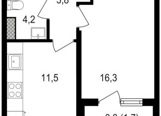 Продаю 1-комнатную квартиру, 37.5 м2, Москва, Михалковская улица, 48с8, станция Коптево