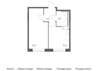 Продается однокомнатная квартира, 34.4 м2, поселение Кокошкино, жилой комплекс Новое Внуково, к19