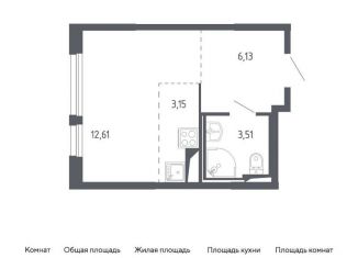 Квартира на продажу студия, 25.4 м2, Москва, жилой комплекс Молжаниново, к2, метро Пятницкое шоссе