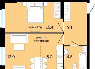 Продается двухкомнатная квартира, 47.4 м2, Пермь, улица Куйбышева, 135, Свердловский район