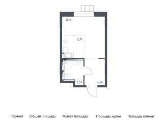 Продам квартиру студию, 23.2 м2, поселение Рязановское