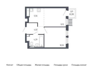 Продается 2-комнатная квартира, 34.4 м2, Москва, жилой комплекс Молжаниново, к2, метро Пятницкое шоссе