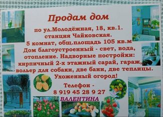 Продается дом, 105 м2, поселок при станции Чайковская, Молодёжная улица, 18