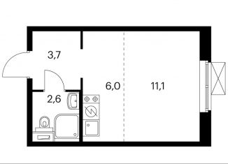 Квартира на продажу студия, 23.3 м2, Котельники, ЖК Кузьминский Лес