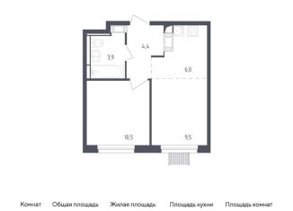 Продам 1-комнатную квартиру, 34.3 м2, Московская область, жилой комплекс Мытищи Парк, к4.2