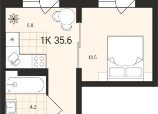 Продам квартиру студию, 35.6 м2, Обь, Геодезическая улица, 6Вк2