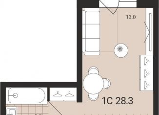 Продается квартира студия, 28.3 м2, Обь, Геодезическая улица, 6Вк2