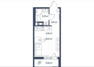 Продам квартиру студию, 20.9 м2, Санкт-Петербург, муниципальный округ Московская Застава