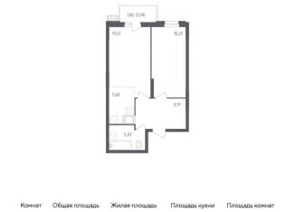 Продажа 2-ком. квартиры, 54.7 м2, посёлок Жилино-1, жилой комплекс Егорово Парк, к3