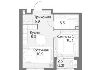 Продаю 1-комнатную квартиру, 43 м2, Москва, ЖК Архитектор