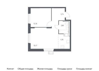 Продаю однокомнатную квартиру, 46.2 м2, Московская область, Рязанская улица, 2