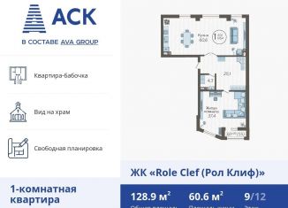Продам однокомнатную квартиру, 126.4 м2, Краснодар, улица Николая Кондратенко, 8, микрорайон Горгаз