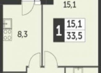 Продажа 1-ком. квартиры, 33.5 м2, Москва, улица Красная Сосна, 3А, ЖК Настроение