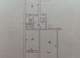 Продам 2-комнатную квартиру, 51 м2, рабочий посёлок Чернянка, улица Кольцова, 23