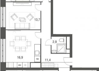 Продаю трехкомнатную квартиру, 102 м2, Москва, проезд Серебрякова, 11-13к1, ЖК Сильвер