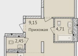 Продажа двухкомнатной квартиры, 76.9 м2, Новосибирск, улица Дуси Ковальчук, 248/2, метро Гагаринская