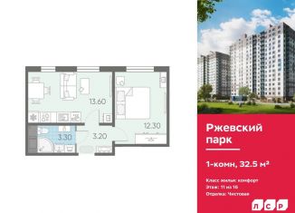 Продается 1-ком. квартира, 32.5 м2, Ленинградская область