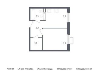 Продажа однокомнатной квартиры, 32.6 м2, Москва, проспект Куприна, 36к1