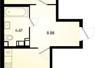 Продам однокомнатную квартиру, 45.8 м2, Краснодар, микрорайон Губернский