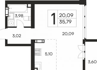 Продам 1-комнатную квартиру, 35.8 м2, Ялта