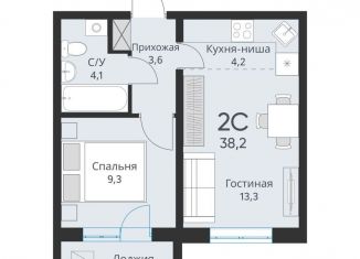 Продаю 2-комнатную квартиру, 36.4 м2, Новосибирская область, Большая улица, 23