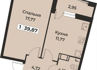 Продажа 1-ком. квартиры, 39.9 м2, Мурино, проспект Авиаторов Балтики, 29к2