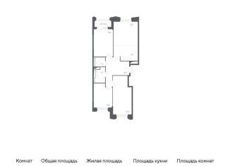 3-комнатная квартира на продажу, 85.8 м2, Московская область, жилой комплекс Заречье Парк, к3.1