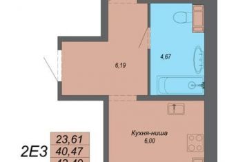 Продаю двухкомнатную квартиру, 44.5 м2, Хабаровск, улица Лейтенанта Шмидта, 34
