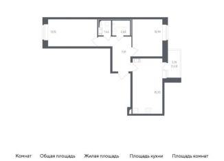 Продается двухкомнатная квартира, 53.6 м2, Санкт-Петербург, жилой комплекс Новое Колпино, к38